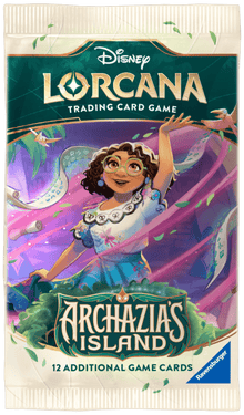 BOOSTER UNITÁRIO DISNEY LORCANA SET 7 ARCHAZIA'S ISLAND - 12 CARTAS - Copag - TCG - VillaGO