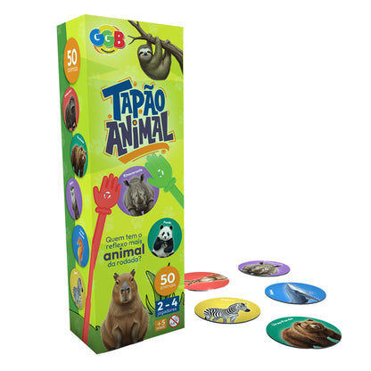 JOGO TAPÃO ANIMAL 50 DISCOS - GGB Plast - Jogo - VillaGO