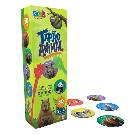 JOGO TAPÃO ANIMAL 50 DISCOS - GGB Plast - Jogo - VillaGO
