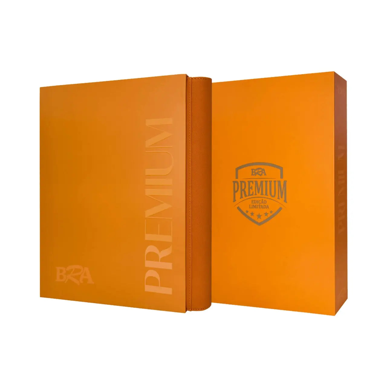PASTA PREMIUM 3X3 LARANJA COM 20 FOLHAS PARA 360 CARDS - BRA - Acessório TCG - VillaGO