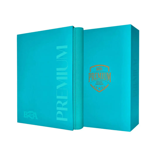 PASTA PREMIUM 3X3 AZUL PISCINA COM 20 FOLHAS PARA 360 CARDS - BRA - Acessório TCG - VillaGO