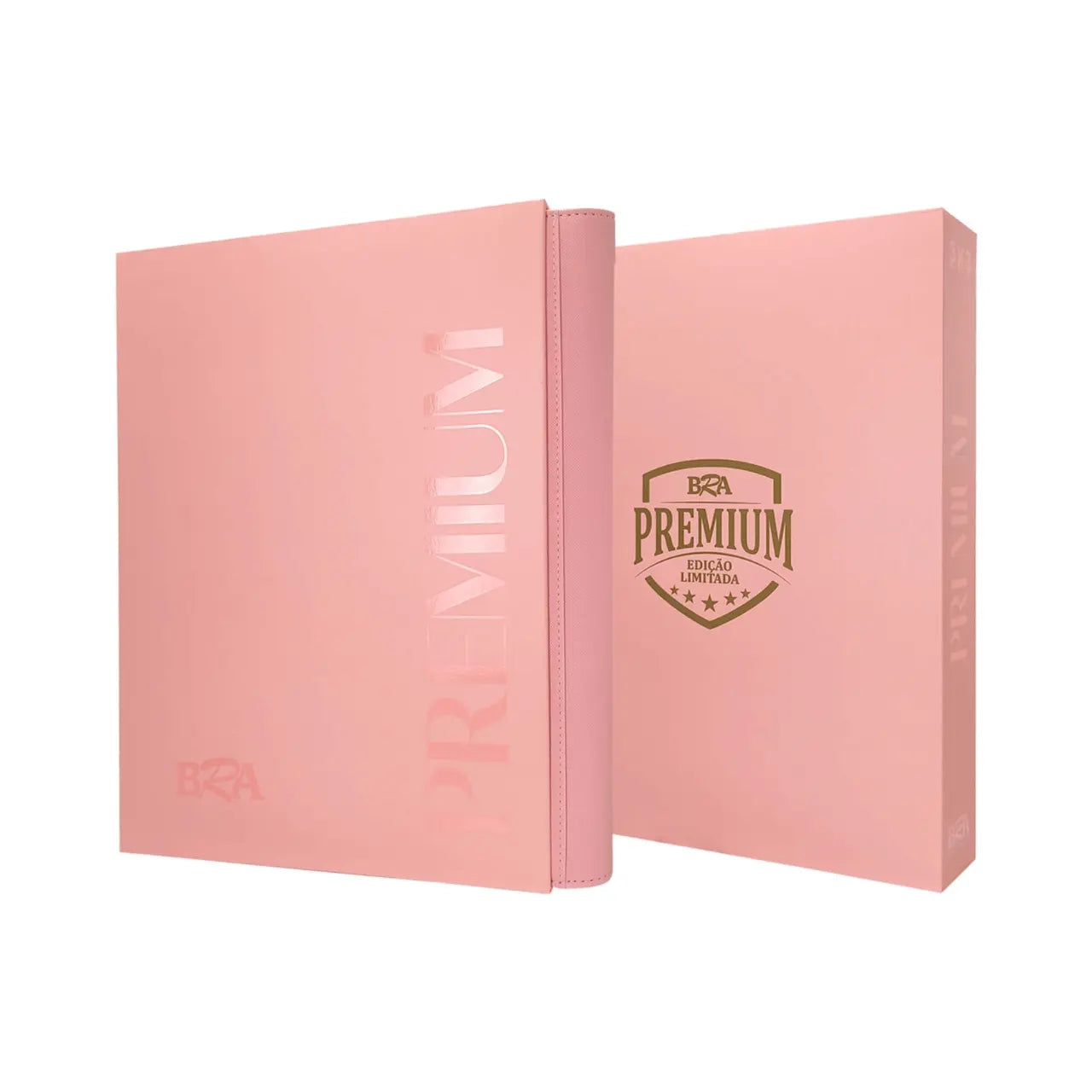 PASTA PREMIUM 3X3 ROSA COM 20 FOLHAS PARA 360 CARDS - BRA - Acessório TCG - VillaGO