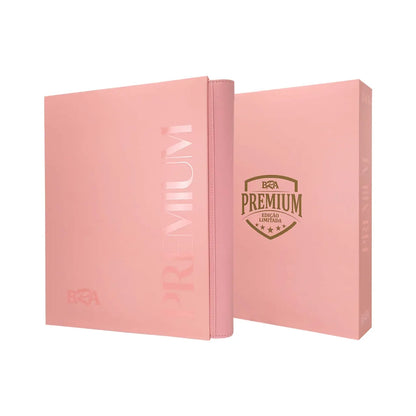 PASTA PREMIUM 3X3 ROSA COM 20 FOLHAS PARA 360 CARDS - BRA - Acessório TCG - VillaGO
