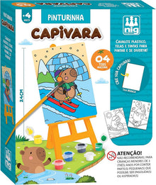 Kit Pinturinha Capivara - Nig Brinquedos - Brinquedo Criativo - VillaGO