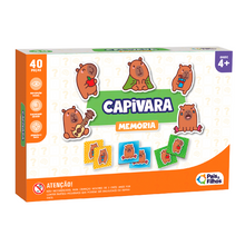 JOGO DA MEMÓRIA CAPIVARA 40 PEÇAS - Pais & Filhos - Pais & Filhos - Jogo - VillaGO