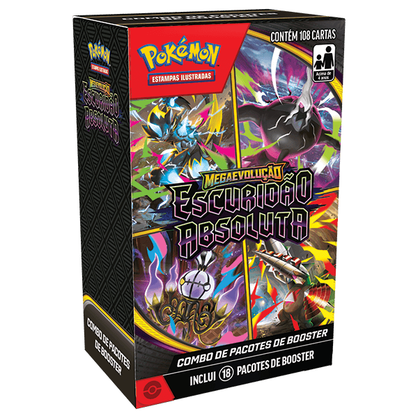 COMBO DE BOOSTERS POKÉMON ESCURIDÃO ABSOLUTA - Copag - Copag - Pokémon TCG - VillaGO