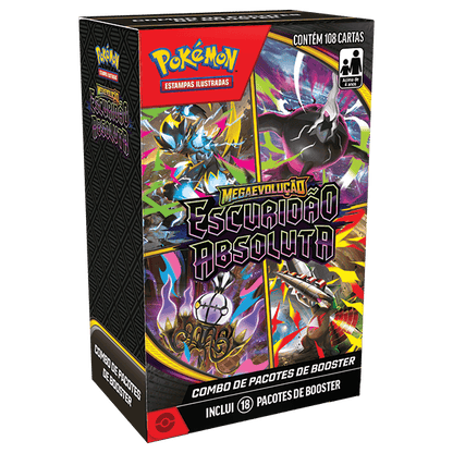 COMBO DE BOOSTERS POKÉMON ESCURIDÃO ABSOLUTA - Copag - Copag - Pokémon TCG - VillaGO