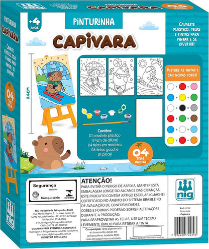 Kit Pinturinha Capivara - Nig Brinquedos - Brinquedo Criativo - VillaGO