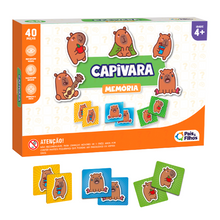 JOGO DA MEMÓRIA CAPIVARA 40 PEÇAS - Pais & Filhos - Pais & Filhos - Jogo - VillaGO