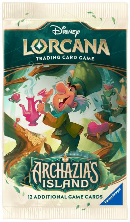 BOOSTER UNITÁRIO DISNEY LORCANA SET 7 ARCHAZIA'S ISLAND - 12 CARTAS - Copag - TCG - VillaGO