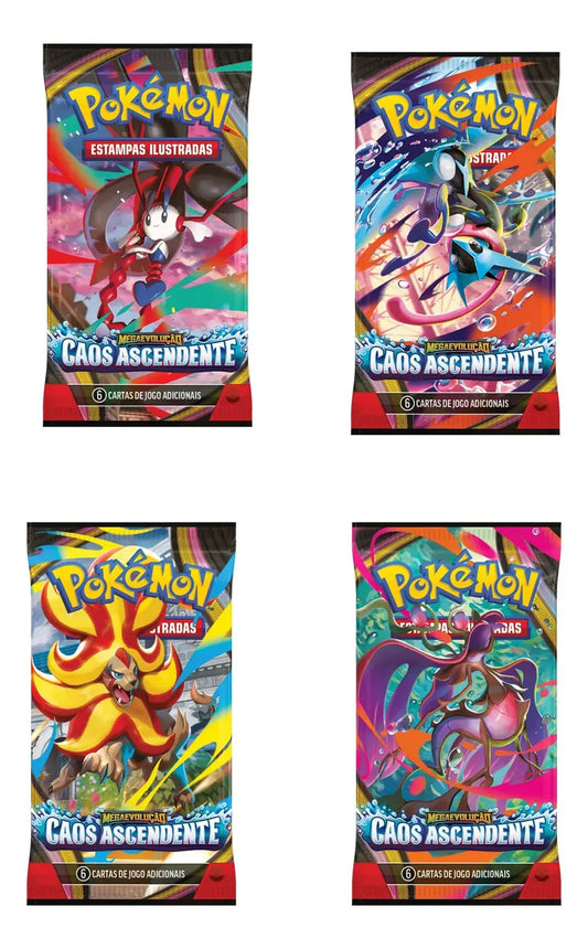 BOOSTER BOX POKÉMON ME04 CAOS ASCENDENTE - 36 PACOTES - Copag - Pokémon TCG - VillaGO