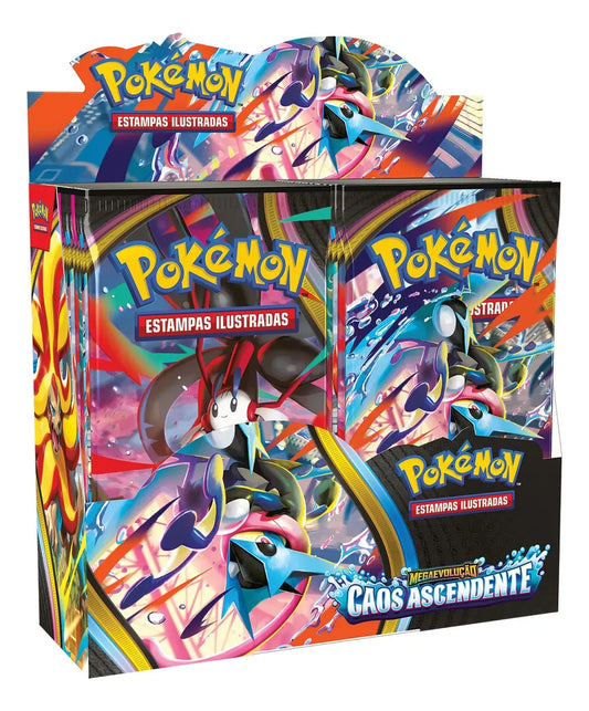 BOOSTER BOX POKÉMON ME04 CAOS ASCENDENTE - 36 PACOTES - Copag - Pokémon TCG - VillaGO
