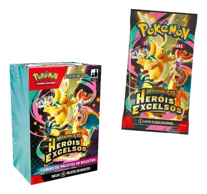 COMBO DE BOOSTERS POKÉMON ME02.5 HERÓIS EXCELSOS - 18 PACOTES - Copag - Pokémon TCG - VillaGO