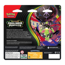 Blister quádruplo Pokémon ME03 Chikorita Copag com 4 boosters