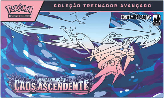 ETB POKÉMON ME04 CAOS ASCENDENTE - COLEÇÃO TREINADOR AVANÇADO - Copag - Pokémon TCG - VillaGO