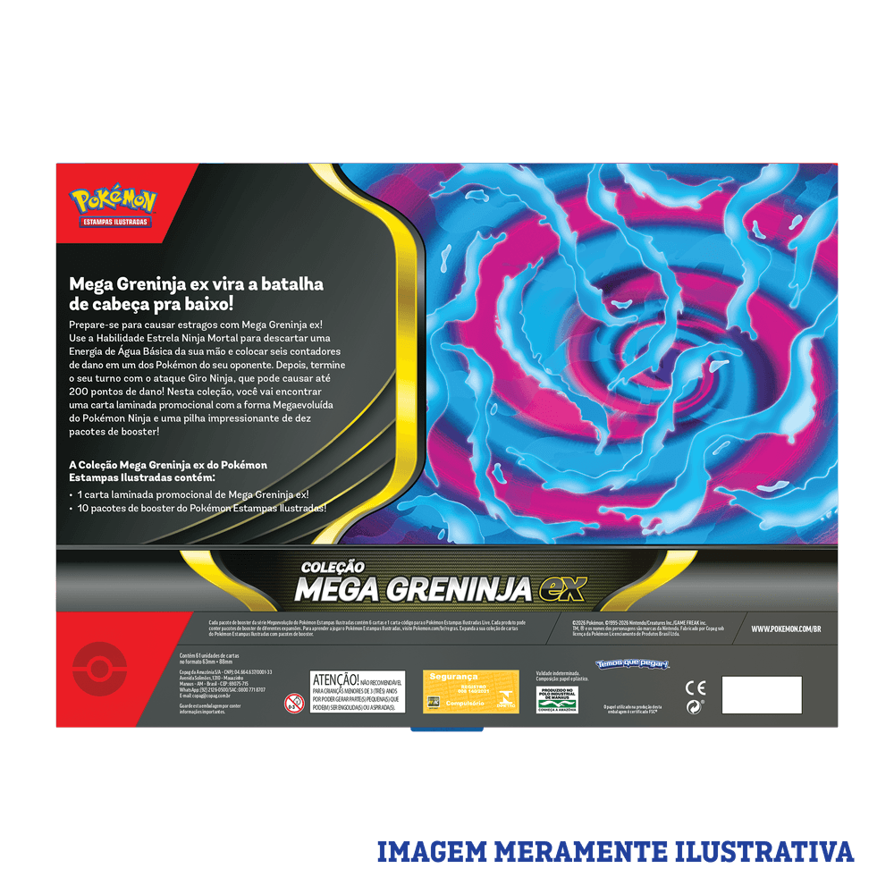 BOX POKÉMON MEGA GRENINJA EX - COPAG - TCG - VillaGO