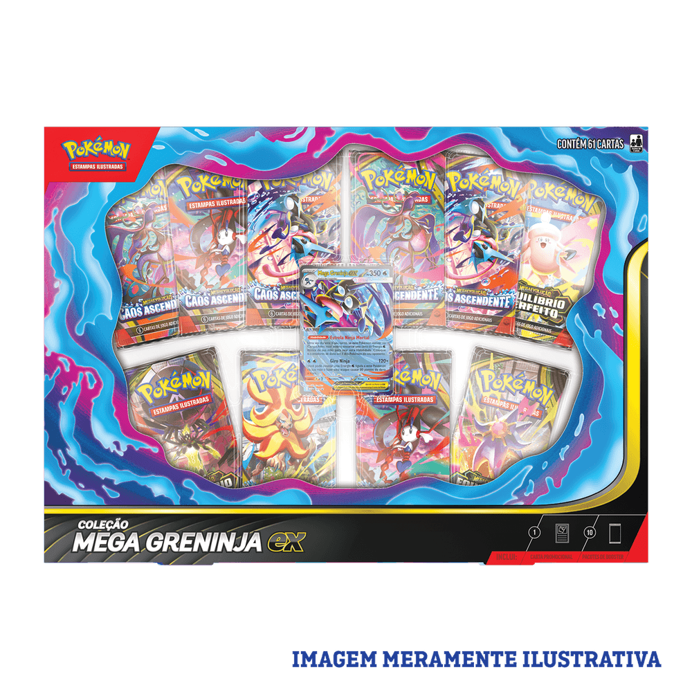 BOX POKÉMON MEGA GRENINJA EX - COPAG - TCG - VillaGO
