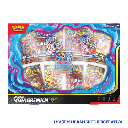 BOX POKÉMON MEGA GRENINJA EX - COPAG - TCG - VillaGO