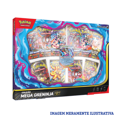 BOX POKÉMON MEGA GRENINJA EX - COPAG - TCG - VillaGO