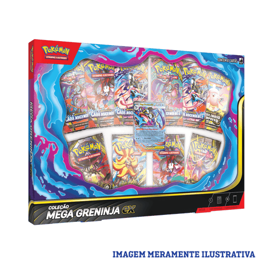 BOX POKÉMON MEGA GRENINJA EX - COPAG - TCG - VillaGO