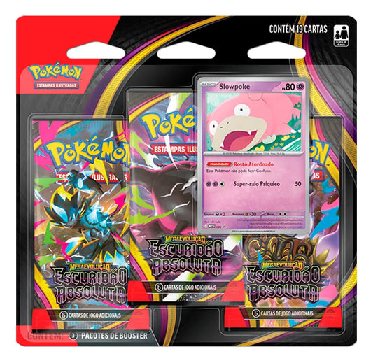 BLISTER TRIPLO POKÉMON ESCURIDÃO ABSOLUTA - SLOWPOKE - COPAG - TCG - VillaGO